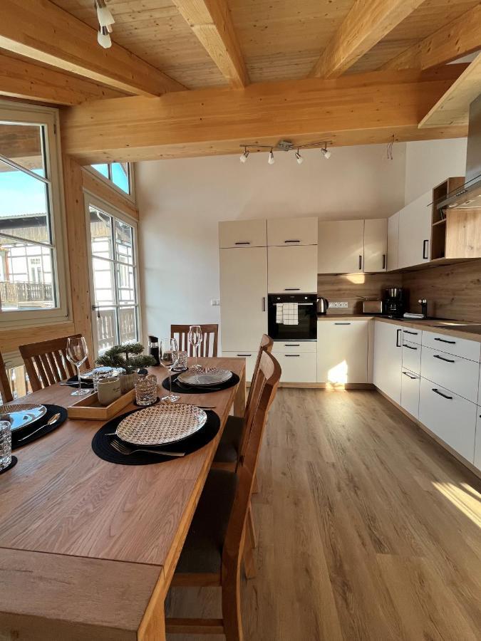 Ferienwohnung Blick Thyratal Obergeschoss Stolberg i. Harz Buitenkant foto